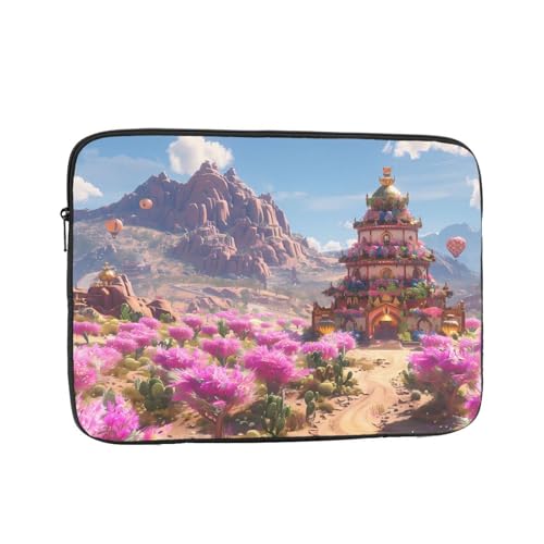 Flower Castle Laptop Sleeve Case 15 Inch Suitable For Notebook Computer Tablet Traveling Carrying Simple Case