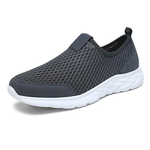Mens Walking Running Shoes Arch Support Mesh Non Slip Shoes Lightweight Soft No Lace Shoe Casual Breathable Comfortable Classic Basic Sneakers Seasonal Hollowed Out Tennis Outdoor Beach Sports Flats