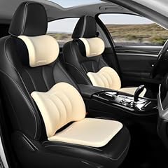 Seat Cushion ＆ Lumbar Pillow ＆neck Pillow-beige