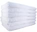 MHF Cotton 24 x 50 Inch Bath Towels,White, 6-Pack
