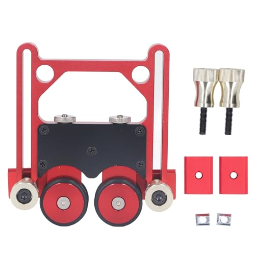 Table Saw Stock Roller, Woodworking Double Wheel Sliding Feeding Guide Roller Board Auxiliary Tool for Table Saw, Router Table