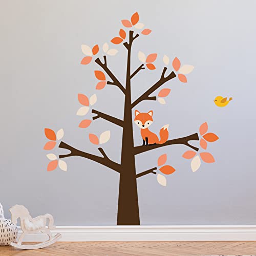 Vinilos decorativos animales bosque fox boho para pared