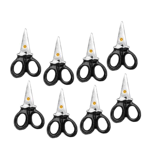 TOYANDONA Tijeras Miniatura para Casa De Muñecas, Mini Utensilios De Tijera De Resina, Color Duradero, Tamaño Pequeño, Accesorios En Miniatura para Decoración, 8 Piezas