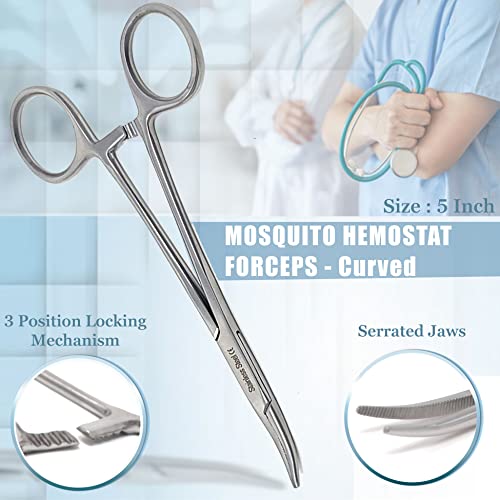 Set of 2 Mosquito Hemostat Forceps 5