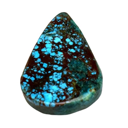 Turquoise naturelle poire 34mm calibrée pour éviter les ratés de sertissage