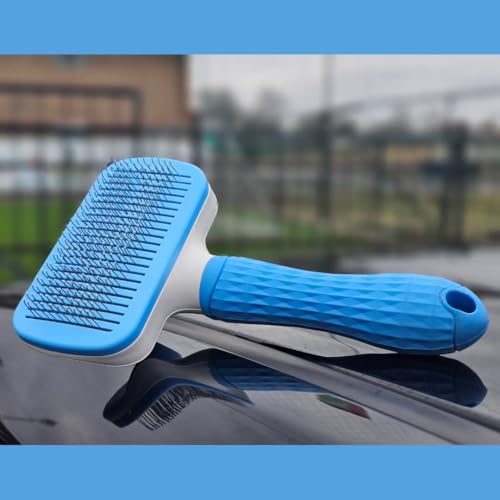Image of Cat Brush for Shedding and Grooming, 2-in-1 Dog Brush and Tick Remover Tool for Long Hair Pets, Deshedding Undercoat Comb for Cats & Dogs by Cute Meows