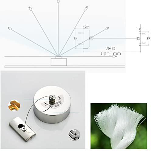 Retractable Clothesline 2.8m/9ft Stainless Steel Extendable Clothesline for Shower Bathroom Dryer Laundry Indoor Outdoor - Image 3