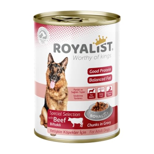 Royalist Adult Dog Beef Chunks in Gravy 400g