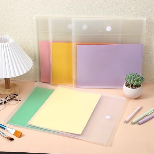Image of 25Pcs 12 X 12 Inch Scrapbook Paper Storage Plastic Storage Craft Paper Holders Organizer Vinyl Scrapbook Papers Organizers and Storages Top Loading Clear for Cardstock, Photos Holding Papers