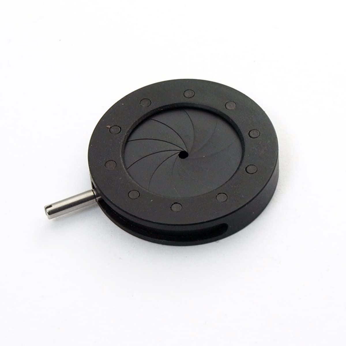 Accesorios para Microscopios Condensador de Apertura diafragma Iris óptico con Zoom 1-16MM 10 Cuchillas for Adaptador regulador luz microscopio cámara Digital 1 ud