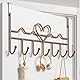 WBDXWB Türhaken, Türaufhänger für Mantel, Handtuch, Tasche, Bademantel (1 Stück, Bronze)