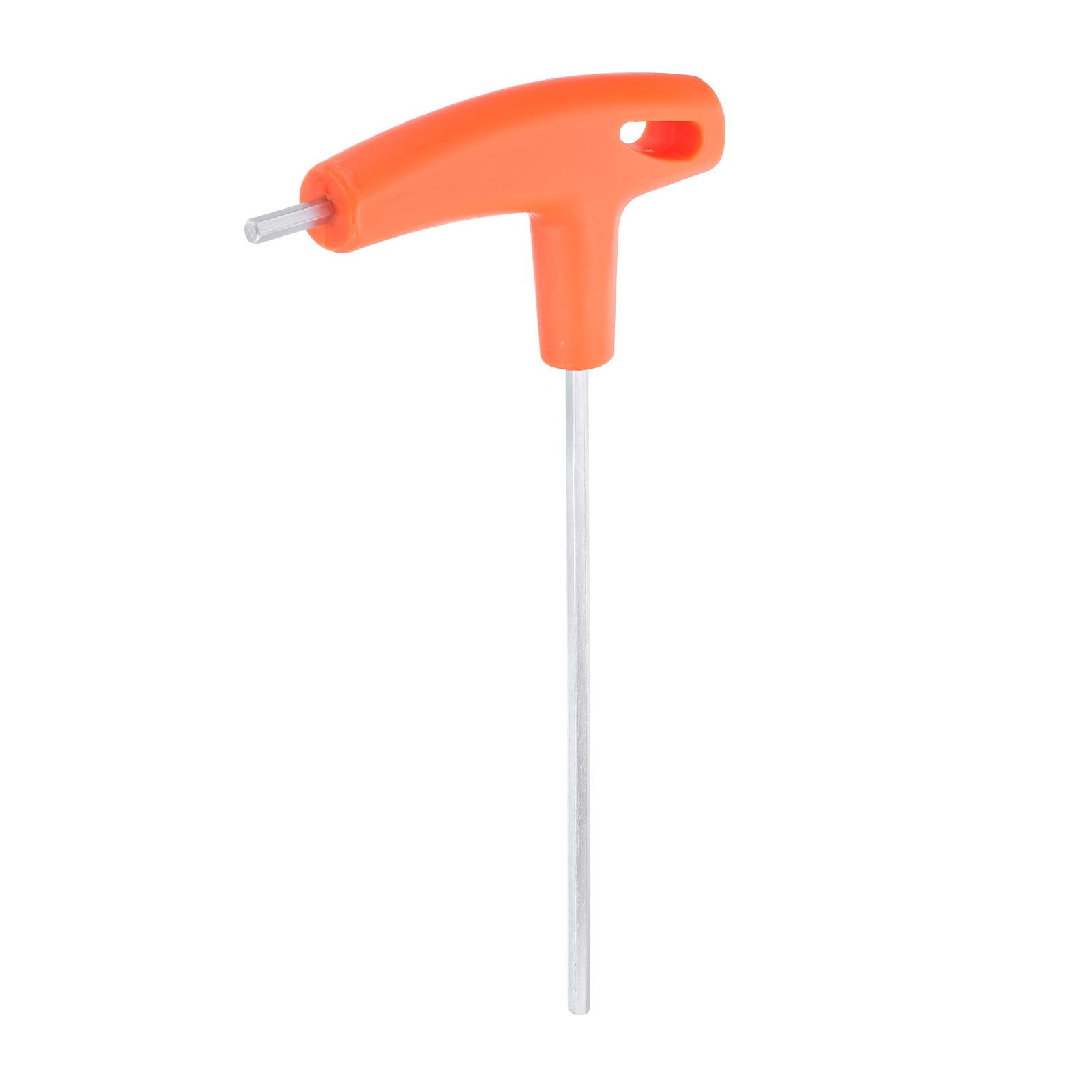 sourcing map T-Handle Hex Key Wrench 4mm Metric CR-V T-Key Inner Hexagon Wrenches Spanner Repair Tool for Automotive Household Maintenance, Orange