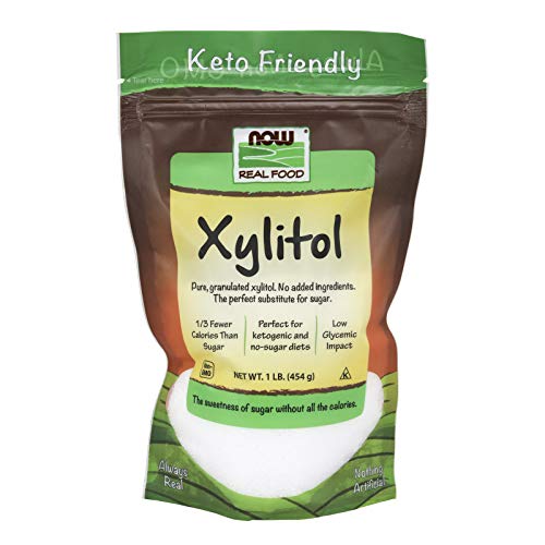 NOW Foods, Xylitol, Pure with No Added Ingredients, Keto-Friendly, Low Glycemic Impact, Low Calorie, 1-Pound