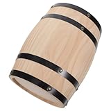 Design unique : cet ornement en forme de tonneau à vin en bois apporte une touche distinctive à votre bar, le faisant ressortir par son charme rustique et son élégance