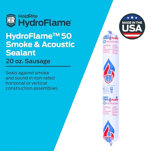 Image of HoldRite HydroFlame 50 Smoke and Acoustic Sealant, 20.2 Ounces, HF50-20S
