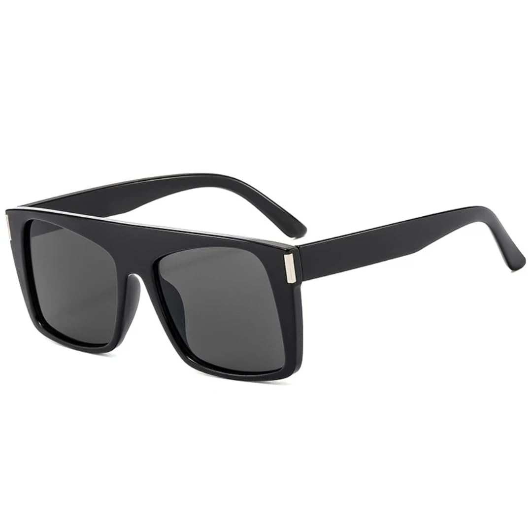 Lunettes de soleil rétro haut de gamme aux finitions rivets punk - 7
