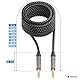 deleyCON 15m Instrumentenkabel Klinkenkabel 6,35mm auf 6,35mm Klinke TRS (Stereo) AUX - Studio Qualität - aus reinem OFC Kupfer (AWG24) - für Verstärker Mixer E-Gitarre Bass Keyboard