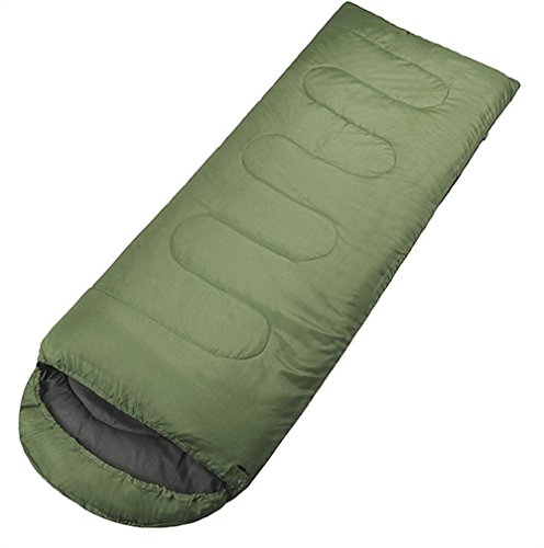 IFLYIING Outdoor Ultra-Compactable Lightweight Sleeping Bag，Camping Envelope Sleeping Bags with Compression Bag (Army Green)