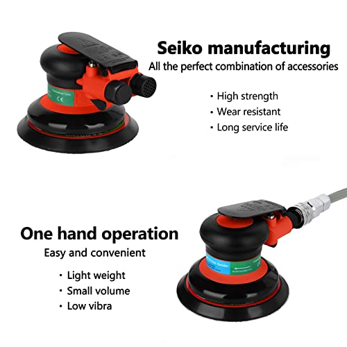 Pneumatischer Exzenterschleifer Luftschleifer 125 mm Vakuum Exzenter Polier-/Schleifmaschine Pneumatische Werkzeuge – Bild 5