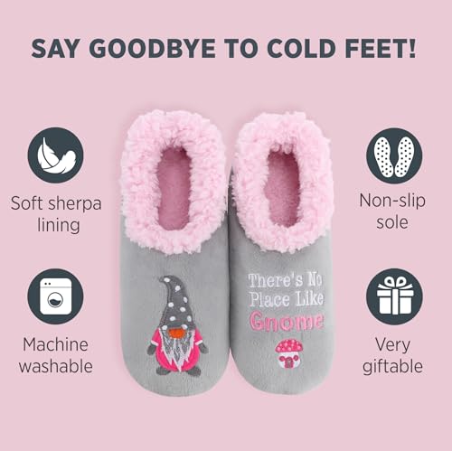 Snoozies AWPSP-GNOME-L Pairable Slipper Socks - Funny House Slippers thumb #1