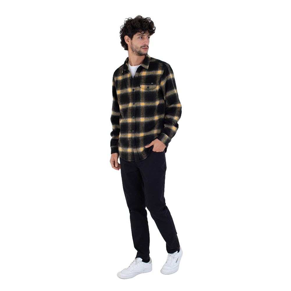 Hurley Chemise Manches Longues Hommes - Portland Heavyweight Flannel T-Shirt Homme