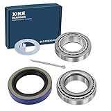 XiKe 1 Set Fits 1-1/16'' to 1-1/4" inch Axles Trailer Wheel Hub Kit, L68149/L68111 ＆ LM67048/LM67010 Bearings, 171255TB/10-19 Seal and Cotter Pin.