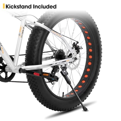 HILAND 24 26 Inch Fat Tire Mountain Bike for Men and Women,