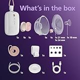 Philips Avent Hands-Free Single Electric Breast Pump, Hospital-Strength Motor, Mimics Baby's Drinking Rhythm, Pumps up to 85 Times per Minute, Light Collection Cup, 2 Breast Shields, Model SCF531/11 - Image 7