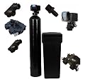 Fleck Upgraded 48k 10% Crosslink Whole House Water Softener Complete System On Demand 1" AND 3/4" bypass connections with Brine Tank