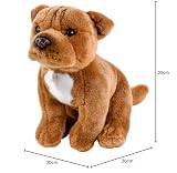Teddys Rothenburg Pitbull/American Staffordshire Terrier sitzend 30 cm braun Kuscheltier Hund