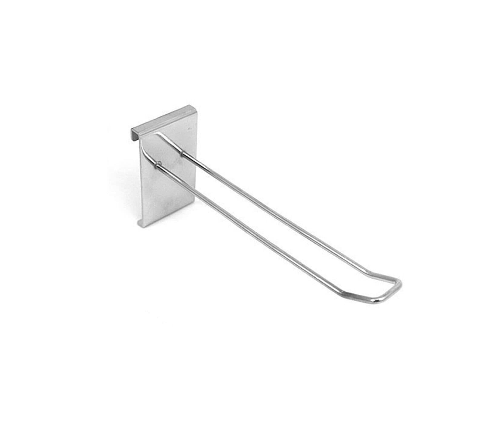 Completeshopfittings Euro Hook Grid Mesh Wall Grid Mesh Chrome Arm Arms 4",6",8",10",12" for Retail (10x Euro Hooks 6'')