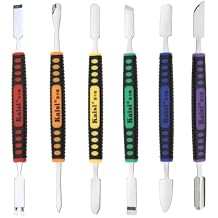6pcs Dual Ends Metal Spudger Set, Professional Pry Opening Spudger, Prying Opening Repair Tool Kit for iPhone iPad iPod Mobile Phone Tablet Laptop Mp3 Watch