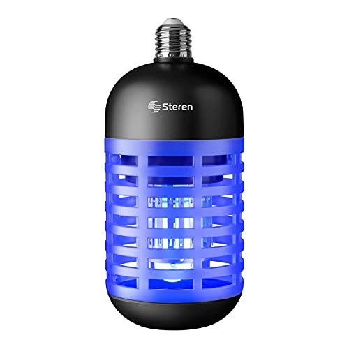 Listado de Insectronic Walmart , tabla con los diez mejores. 42 Steren INSECTRONIC-050 Foco exterminador de insectos voladores, 4 W, para socket E27, rejilla electrificada de alto voltaje y luz especial UV