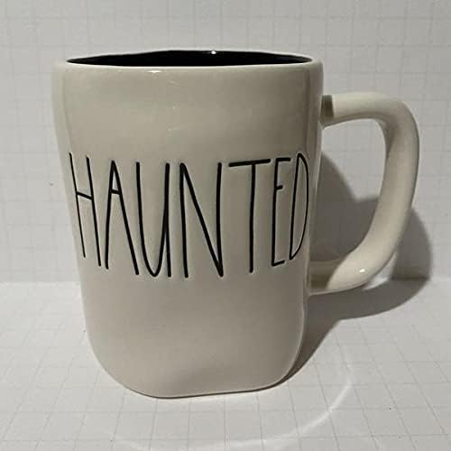 Rae Dunn HAUNTED Coffee Mug Double sided - Halloween - Ceramic
