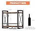 Homeiju Wall Mounted Wine Rack, Bottle & Glass Holder Wood-Metal Retro Wine Rack, Wine Bottles Display Wall Storage for Kitchen Dining Room Home Bar