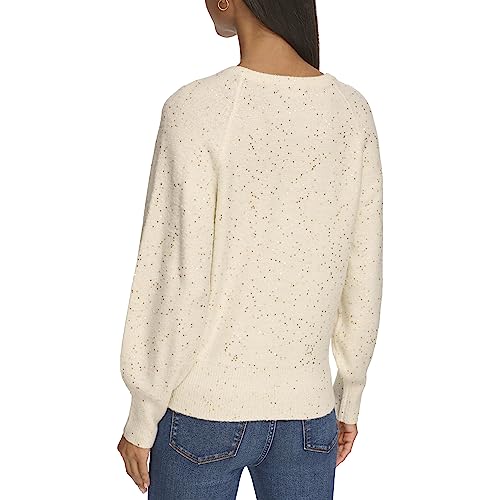 Karl Lagerfeld Paris Women's Long Sleeve Sparkle Sweater3