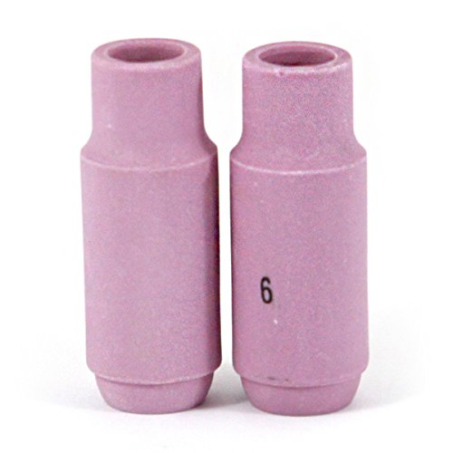 COREONE WELDINGSolutions - Alumina Nozzle Ceramic Shield Cup #6 Model 10N48 2 Pack
