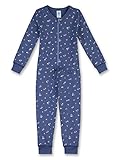 Sanetta Mädchen 232018 Einteiliger Schlafanzug, Blau (Fjord 50154), 98