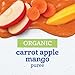 Gerber Stage 2 Baby Food, Organic Carrot Apple Mango, Baby Food Pouches, Puree Pouches, Vitamin A, C, & E Helps Support Immune System, No Artificial Flavors or Colors