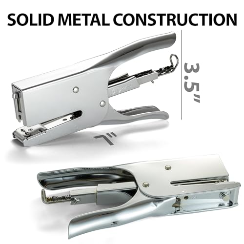 Officemate Classic Plier Stapler Bundle with 10,000 Staples, Metal, Silver (97768) image 3