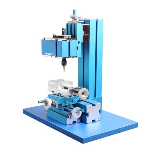 XENDOLL Power metal milling machine,Hobby use, small size,mini milling machine,garage workshop tools,timber,wood,metal friendly,24 Watts,W104MA,Stem education