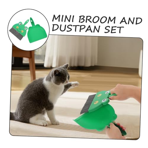 SHERCHPRY 1Satz Mini Kehrschaufel Und Bürstenset Set Zur Desktop Reinigung Kompakte Kehrbürste Für Schmutz Für Schreibtische Ecken – Bild 6