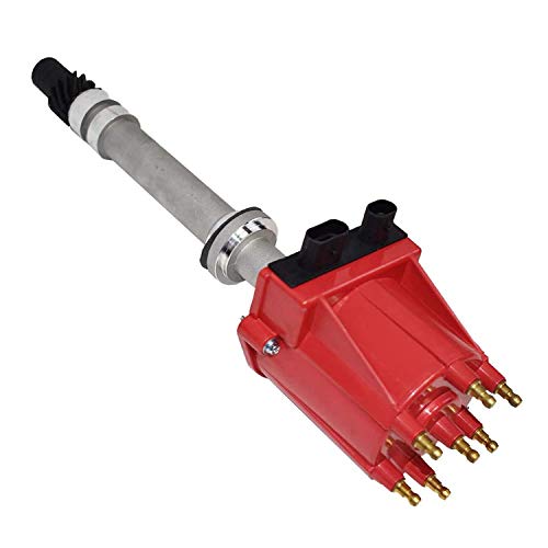 A-Team Performance - Oem Distributor 4.3L V6 Tbi Efi - Compatible With Gmc Chevy 262 1985-199 6 Cylinders Blazer S10 S15 Jimmy Sonoma C K Truck Pontiac, Red Cap #TOP2