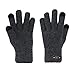 BIBOKAOKE Gants d'hiver chauds en tricot pour homme - Gants de sport - Coupe-vent - Antidérapants - Pour la course à pied, le cyclisme, la randonnée