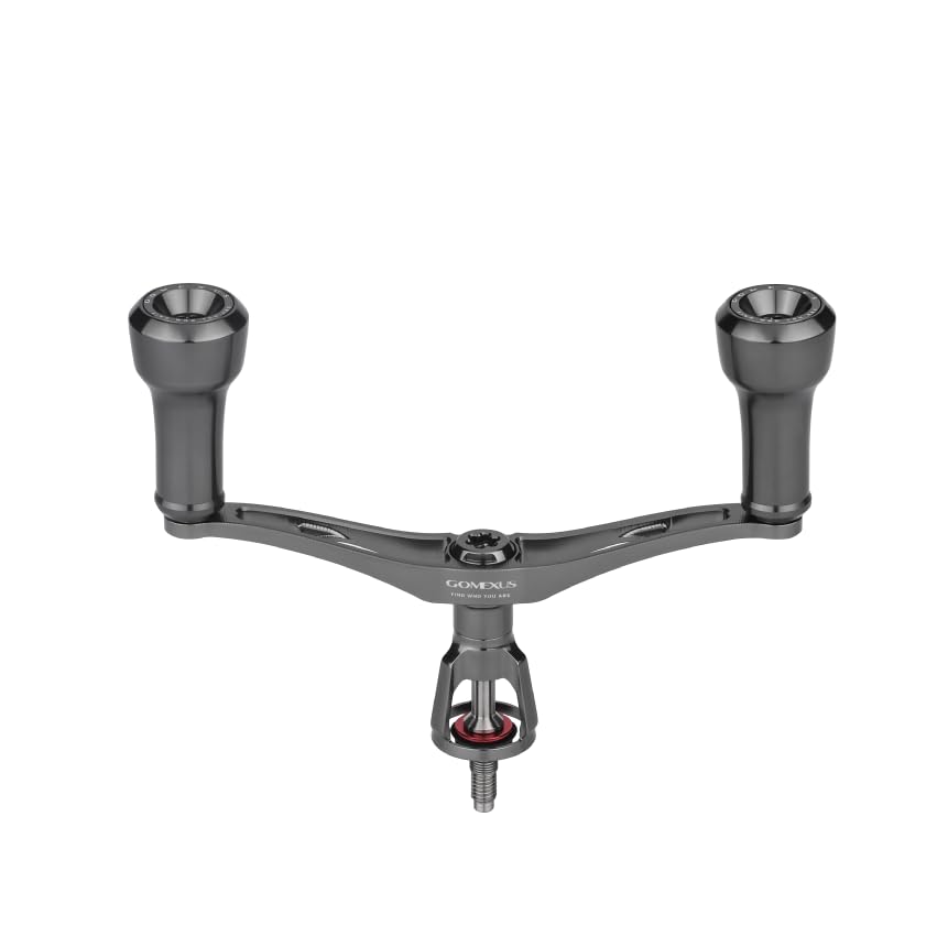 ゴメクサス リール ハンドル 98mm エギング専用 AIR SENSE ダブルハンドル 超軽量 20mm ノブ付き シマノ shimano ダイワ daiwaに対応 エメラルダス 25 セフィア スピニングリールハンドル エギング釣り 長期間快適 カスタムパーツ