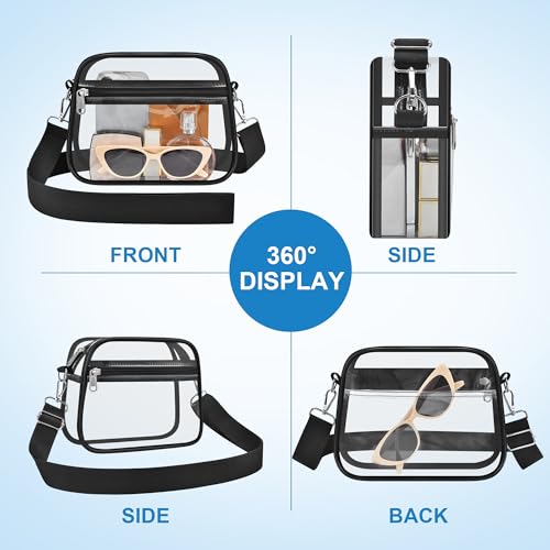 Clear Bag with Wide Adjustable Strap