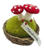 Handmade Needle Felt Mushroom Pin Cushion