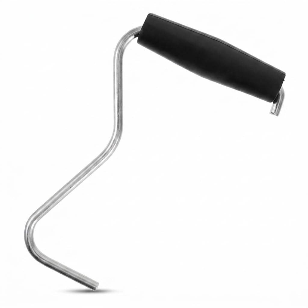 Tent Peg Puller, Heavy Duty Metal Stake Extractor with Non Slip Grip