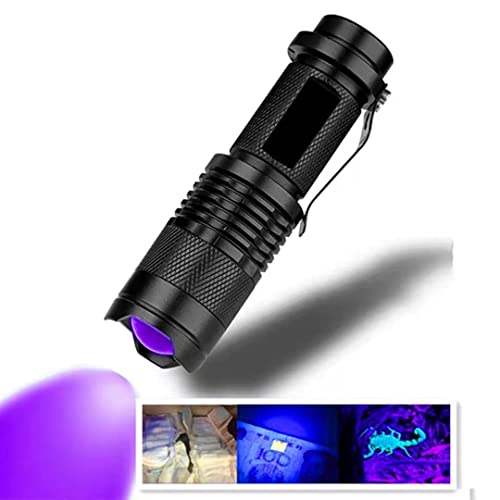 NKTOIEYS 395nm Zoomable UV Blacklight Flashlight #TOP1