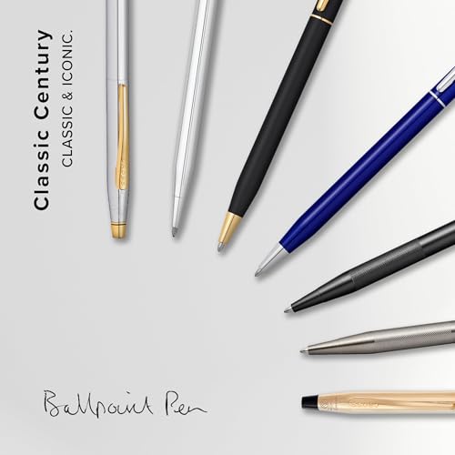 Cross Classic Century Refillable Ballpoint Pen Presented in a Luxury Gift Box - Medium Point, Black Ink, Brushed Black by Cross - Image 8